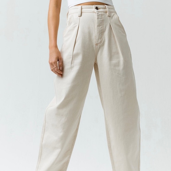 BDG Urban Outfitters Cream Erin Cocoon Pants - Picture 2 of 11